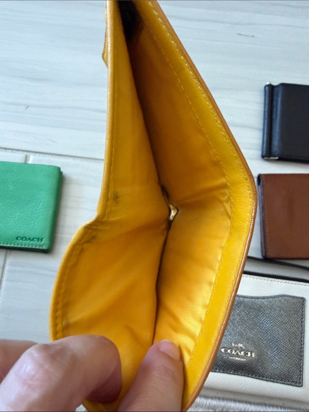 Lot of 5 Coach Leather Wallets & Wristlet - Picture 8 of 16